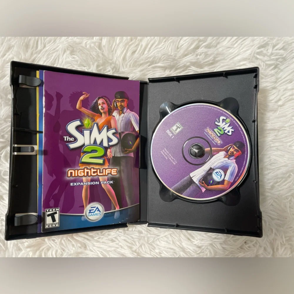 The Sims 2 Nightlife Expansion Pack PC Game 2005 Preowned EA Electronic Arts Y2K